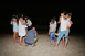 Comuneros sur la place principale de nuit, Wawaim, 2019